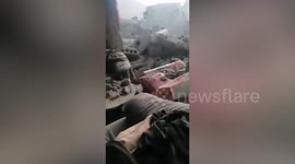 Footage from the Talat N'Yaaqoub near the epicentre of the earthquake in Marrakesh, Morocco