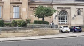 Leigh Griffiths leaves court after being fined in Dundee, UK