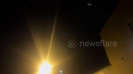 Unlit chopper spotted hovering at low level above residential area in Shrewsbury - but the RAF and police say they weren't involved