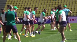 Ireland holds a Captain's Run ahead of second World Cup tie in Nantes, France