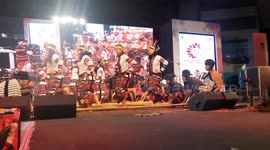 Student of Manipur Performing a traditional Bamboo Dance sequence during North East students festival in Delhi
