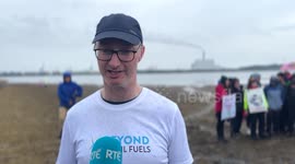 Climate activist says more needs to be done to keep fossil fuels in the ground in Dublin, Ireland