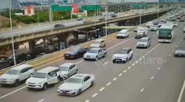 Hogtied Chinese woman flees from 'kidnapper's car' after crash on Thai motorway