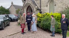 Hundreds line Scottish town streets as King Charles visits to mark anniversary of community facility