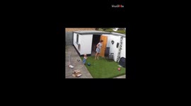 'Perfect Timing!' - Baby girl takes advantage of distracted mom to lock herself in garage