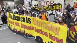 Thousands of climate activists march in NYC