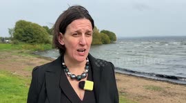 Environmentalists hold ‘wake’ for Lough Neagh over toxic algae bloom in UK