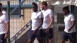 England train near Cannes ahead of Rugby World Cup clash with Japan in France