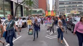 March to End Fossil Fuels in New York, NY, USA