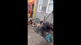 Everyday scenes of addiction and homelessness in Philadelphia's Kensington area