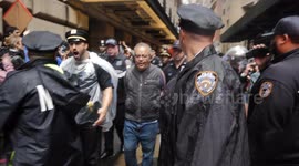 Massive Protest in New York city Demands federal Reserve to halt Fossil Fuel Financing , Leading to over 100 Arrests