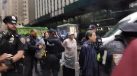 Massive Protest in New York city Demands federal Reserve to halt Fossil Fuel Financing , Leading to over 100 Arrests