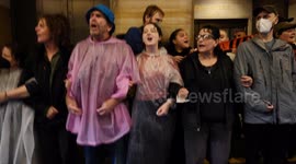 Calls for End to Fossil Fuel Financing Over 100 Protestors Apprehended in New York City