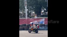 Meet the 5-year-old motorcyclist wows at China International Motorcycle Trade Exhibition 2023 with dazzling skills