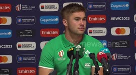 South Africa v Ireland: Jack Crowle press conference in Tours, France