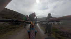 Mountain bikers spark conversation with King Charles after bumping into royal on walk through Scottish estate