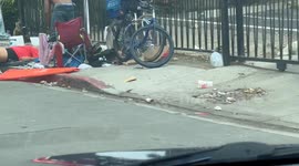 Homeless Poverty stricken in the streets