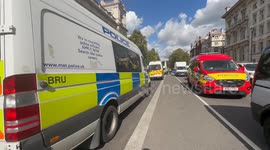 Huge police presence in Whitehall as Eritrean diaspora gathers outside Downing Street