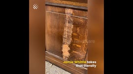 Man makes thousands of dollars a month selling up-cycled furniture