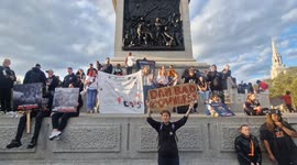 Dog lovers block roads in protest against Rishi Sunak's proposed plans to ban American XL Bully breed