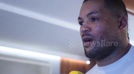 Joy Joyce  immediate reaction back stage after being KO'D for the first time  in his pro career