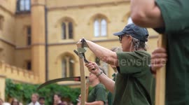 Scythers Mow Wildflowers in Centuries-old Tradition in Cambridge, UK
