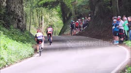 Cyclists battle North Downs in annual hill climb in Kent, UK