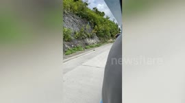 Bus crashes into farm truck on winding mountain road in the Philippines