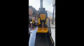 'Nooo!' Girl screams as she drops phone whilst upside down on roller coaster