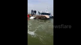 High-speed enforcement ship collision leaves fisherman blinded in China