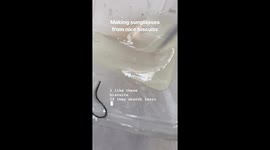 Man goes viral creating bizarre SUNGLASSES using McMuffins and Digestives – and yes, you can wear them Part 1/7