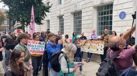 Climate protesters march in central London against the Rosebank oil and gas field