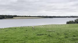 ‘MARRY ME’ proposal appears mown into the bank of Rutland Water