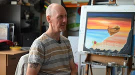 Meet the 'British van Gogh', an artist who is spitting image of famed painter - and even lives on same street