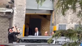 Benjamin Netanyahu Exits Consulate General of Israel While Being Protested in NYC, USA