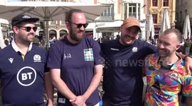 Interview with Scotland fans ahead of Rugby World Cup shootout against Ireland