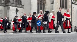 Judges mark the start of the legal year with traditional ceremonies in central London