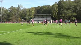 Wales train ahead of Rugby World Cup clash against Georgia
