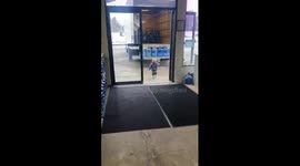 Heartwarming clip shows toddler carrying 5-gallon water jugs at family business