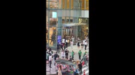 Eyewitness footage shows people fleeing mall after mass shooting in Bangkok