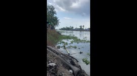 High-speed drag boat flips over during race on Thai canal