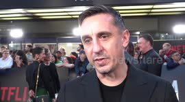 Interview with Gary Neville and Fisher Stevens at 