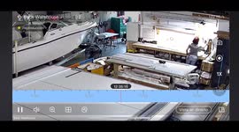 Warehouse Worker Drops Down