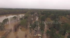 Flooding in Tall Timbers neighborhood  Haughton, La 3/9/16