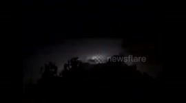 Impressive footage of a lighting storm Near Memphis