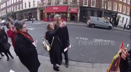 Peter Capaldi greeted by fans at 'Letters Live'