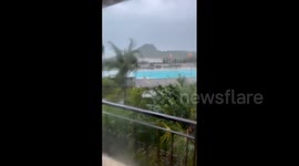 Typhoon Koinu hits Taiwan with highest-ever wind speeds and widespread power cuts