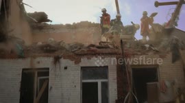 Kharkiv: units of the State Emergency Service have completed rescue operations in a residential building destroyed by a rocket