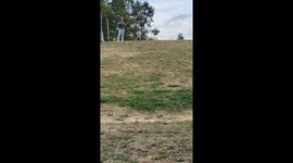 'Give me a Brake!' - Enthusiastic young biker's downhill ride has a bushy ending