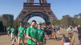 Ireland and Scotland fans in Paris ahead of World Cup clash